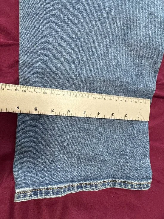 Levi's Wedgie Straight Jeans Women's Size 18W Blue Denim Button Fly - Picture 9 of 13